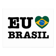 Eu Amo Brasil Cartao Postal