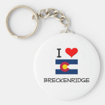 Eu amo BRECKENRIDGE Colorado Chaveiro