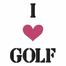 "EU AMO CAMISA do GOLFE" - BORDADO personalizado Camisa Polo Bordada