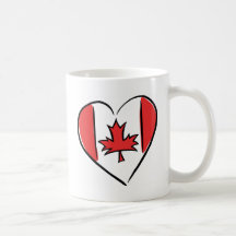 Eu amo Canadá Canecas