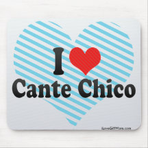 Eu amo Cante Chico Mouse Pads