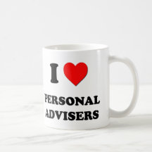 Eu amo conselheiros pessoais caneca