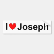 Eu amo (coração) Joseph Adesivos