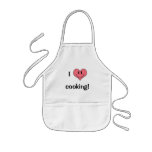 Eu amo cozinhar! Coração bonito Smilie Avental