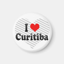 Eu amo Curitiba, Brasil Imã De Refrigerador