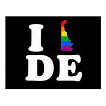 EU AMO DELAWARE ALEGRE - BRANCO - .PNG CARTOES POSTAIS