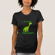 Eu amo dinossauros camiseta
