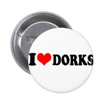 EU AMO DORKS (DO CORAÇÃO) PINS