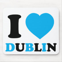 Eu amo Dublin Mouse Pad