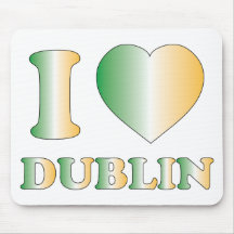 Eu amo Dublin Mouse Pads