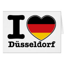 Eu amo Dusseldorf Cartão