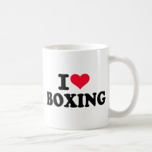 Eu amo encaixotar caneca