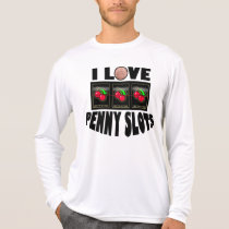 Eu amo entalhes da moeda de um centavo camisetas