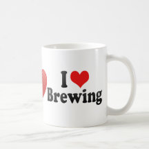 Eu amo fabricar cerveja caneca