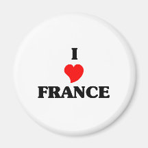 Eu amo France Imãs
