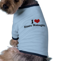 Eu amo gerentes da loja roupas para pet