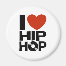 Eu amo Hip Hop Imã De Refrigerador