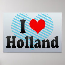 Eu amo Holland, os Estados Unidos Posteres