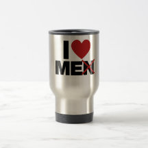 Eu amo homens caneca