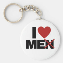 Eu amo homens chaveiro