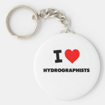 Eu amo Hydrographists Chaveiro