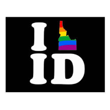 EU AMO IDAHO ALEGRE - BRANCO - .PNG CARTÕES POSTAIS