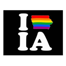 EU AMO IOWA ALEGRE - - O BRANCO - .PNG CARTÕES POSTAIS