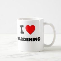 Eu amo jardinar canecas