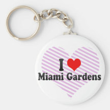 Eu amo jardins de Miami, os Estados Unidos Chaveiros