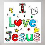Eu amo Jesus Posters