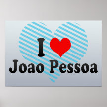 Eu amo Joao Pessoa, Brasil Pôsteres