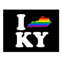 EU AMO KENTUCKY ALEGRE - BRANCO - .PNG CARTÃO POSTAL