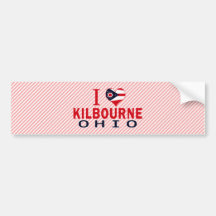 Eu amo Kilbourne, Ohio Adesivo