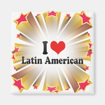 Eu amo latino-americano imas de geladeira