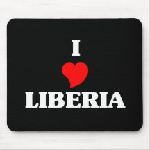 Eu amo Liberia Mousepad