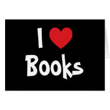 Eu amo livros cartões