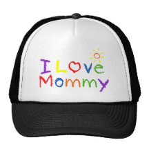 Eu amo mamães bonés