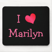 Eu amo Marilyn Mousepad