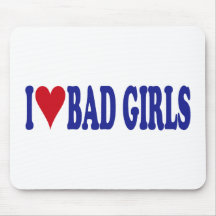 Eu amo meninas más mouse pad