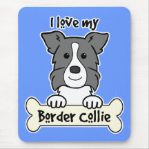Eu amo meu border collie mousepad