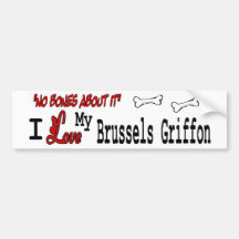 Eu amo meu Bruxelas Griffon Adesivos
