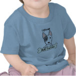 Eu amo meu bull terrier camisetas