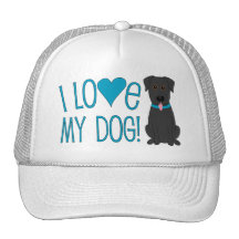 Eu amo meu cão! bonés