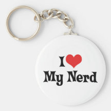 Eu amo meu chaveiro do nerd