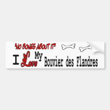 Eu amo meu DES Flandres de Bouvier Adesivo