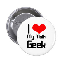 Eu amo meu geek da matemática boton