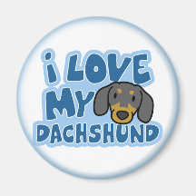 Eu amo meu ímã do Dachshund Imas