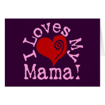 Eu amo meu Mama Cartoes