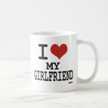 Eu amo meu namorada caneca
