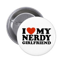Eu amo meu namorada Nerdy broches